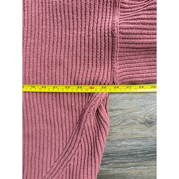 Aerie Pink Beyond Chenille V neck Sweater, Small - Picture 5 of 6